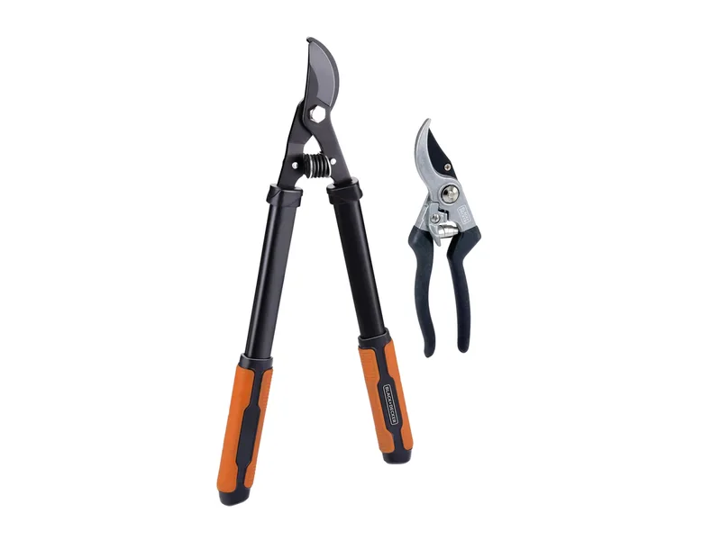 Werkzeugsatz Ambossschere + Baumschere, 2-teilig van Black+Decker – productafbeelding