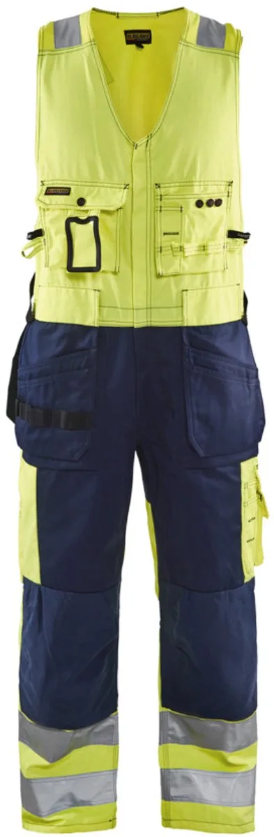 Amerikaanse overall High Vis 2653-1804 - High Vis Geel/Marineblauw von Blåkläder, High Vis Geel, Marineblauw, C60 – Produktbild