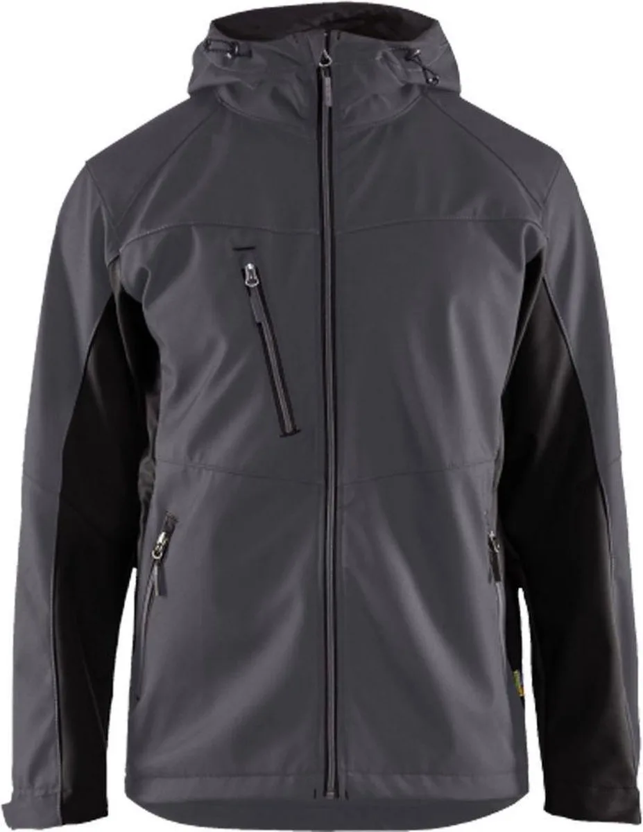 Arbeit-jas Softshell-jas 47532516 van Blåkläder, Medium Grijs, Zwart – productafbeelding
