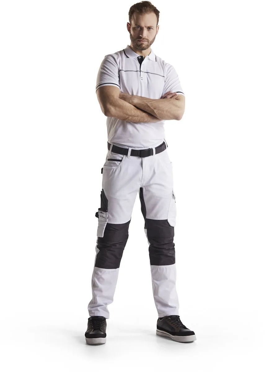 Blaklader 109513301098 Schilderswerkbroek met Stretch by Blåkläder, White, Dark grey, C56 – product image