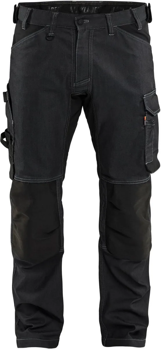 Blaklader 1751-1141 Werkbroek denim stretch - Zwart von Blåkläder, Schwarz, C50 – Produktbild