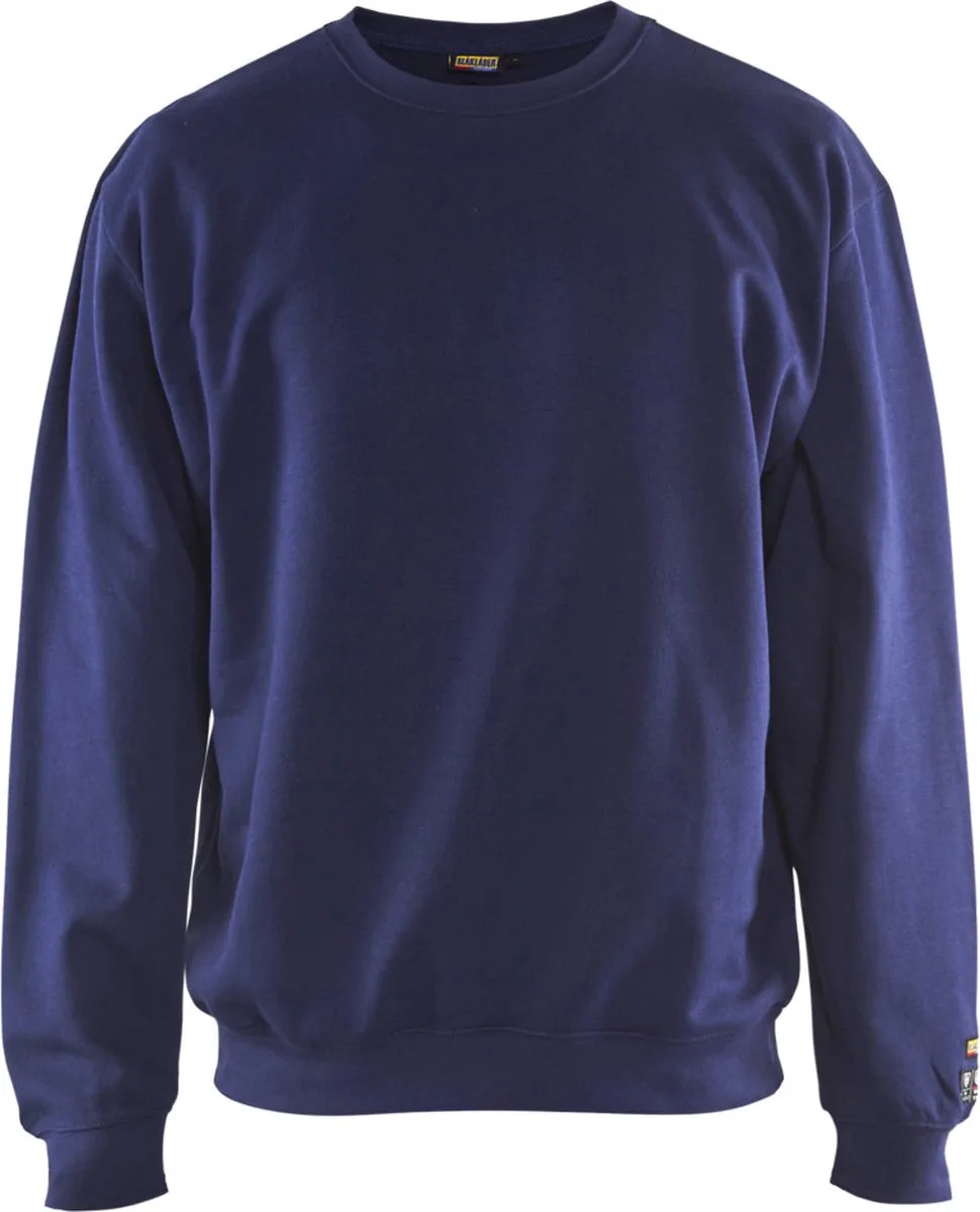 Blaklader 3074-1762 Vlamvertragend sweatshirt - Marineblauw van Blåkläder, Marineblauw, 4XL – productafbeelding