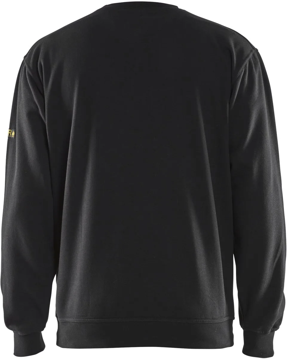 Blaklader 3074-1762 Vlamvertragend sweatshirt - Zwart von Blåkläder, Schwarz, 5XL – Produktbild