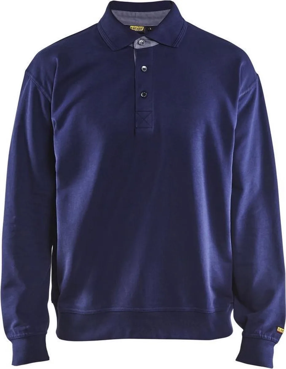 Blåkläder 3370-1158 Polo Sweatshirt Marineblauw de Blåkläder, Marineblauw, 3XL – image du produit
