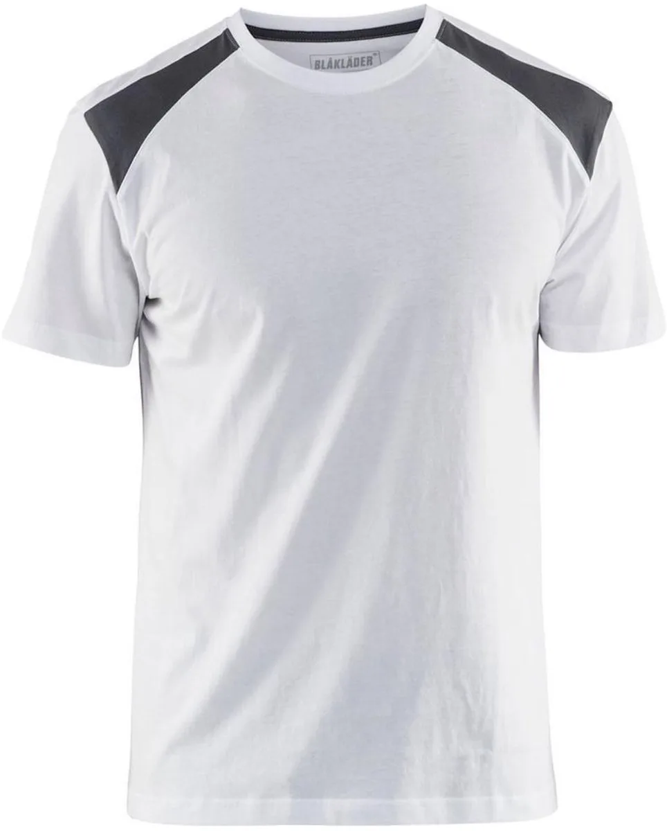 Blåkläder 3379 T-shirt Bi-Colour 150 gram van Blåkläder, Wit – productafbeelding