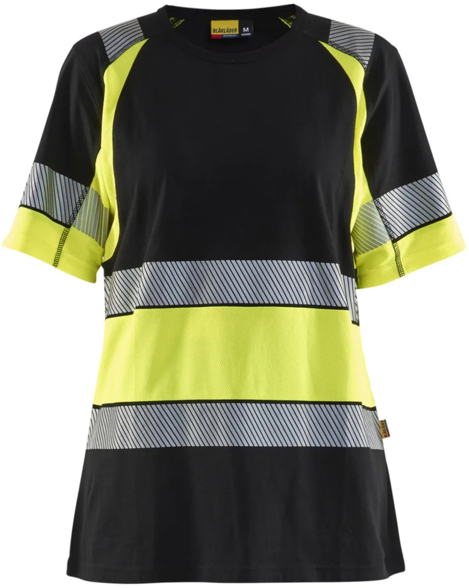 Blaklader 3410-1030 hirt High Vis - Marineblauw/Oranje de Blåkläder, Marineblauw, Orange, XXL – image du produit