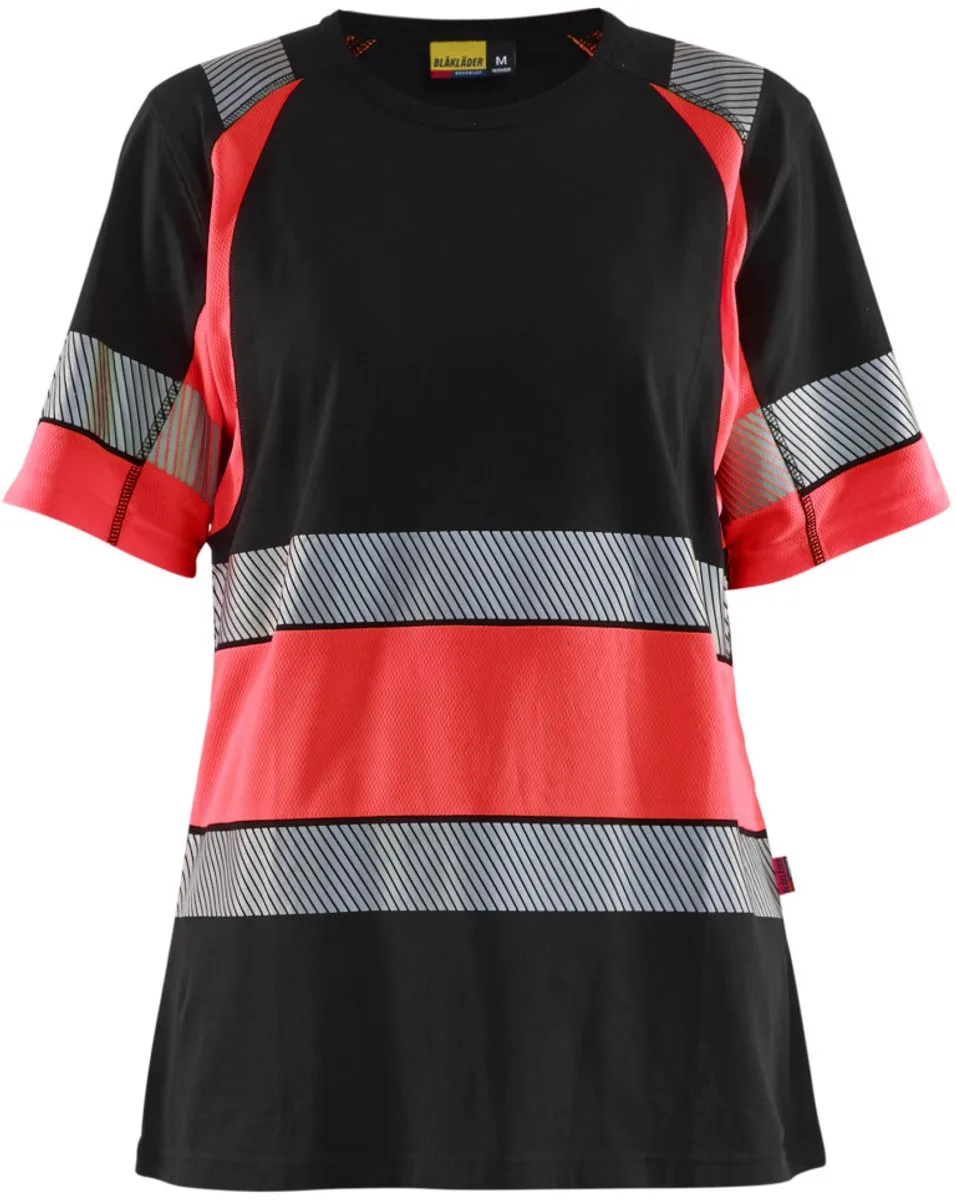 Blaklader 3410-1030 hirt High Vis - Zwart/High Vis Rood de Blåkläder, Noir, High Vis Rood, XS – image du produit