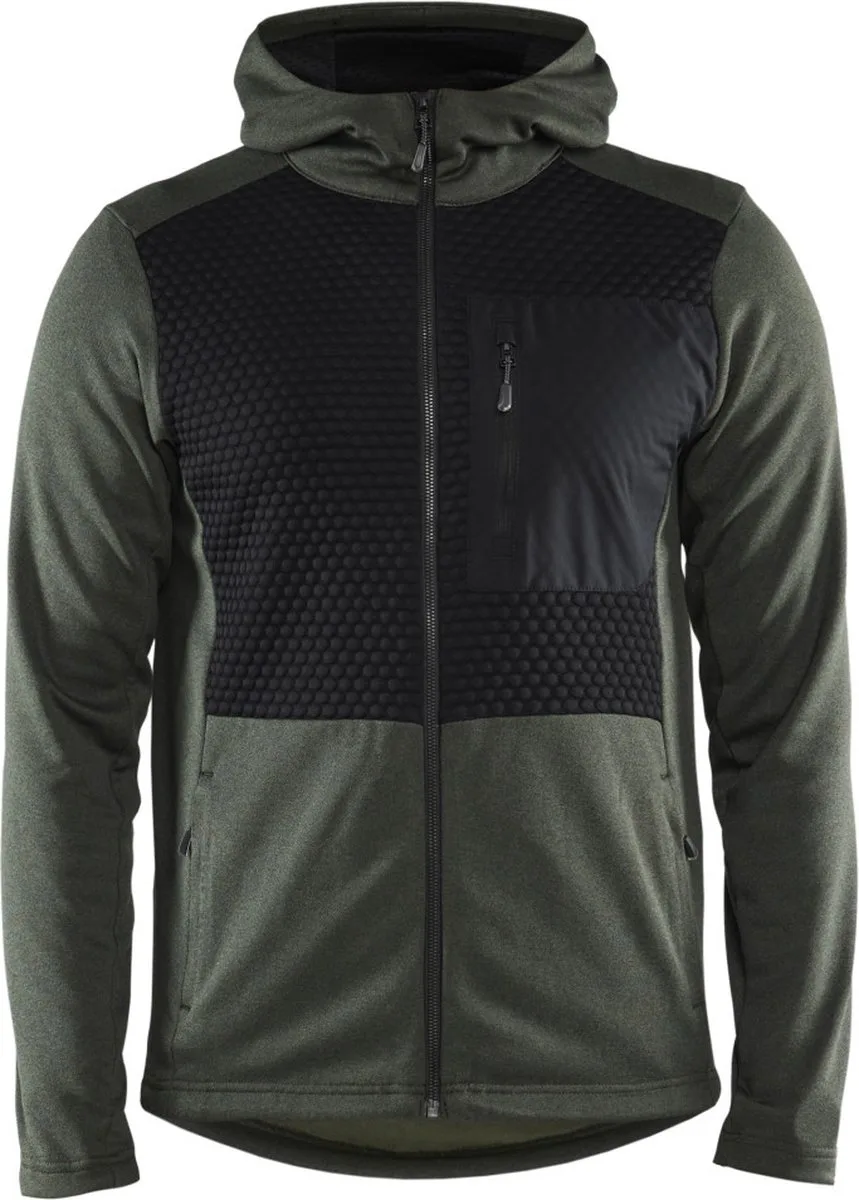 Blaklader 3540-2533 Hoodie met hele rits - Herfstgroen/Zwart de Blåkläder, Herfstgroen, Noir, 4XL – image du produit