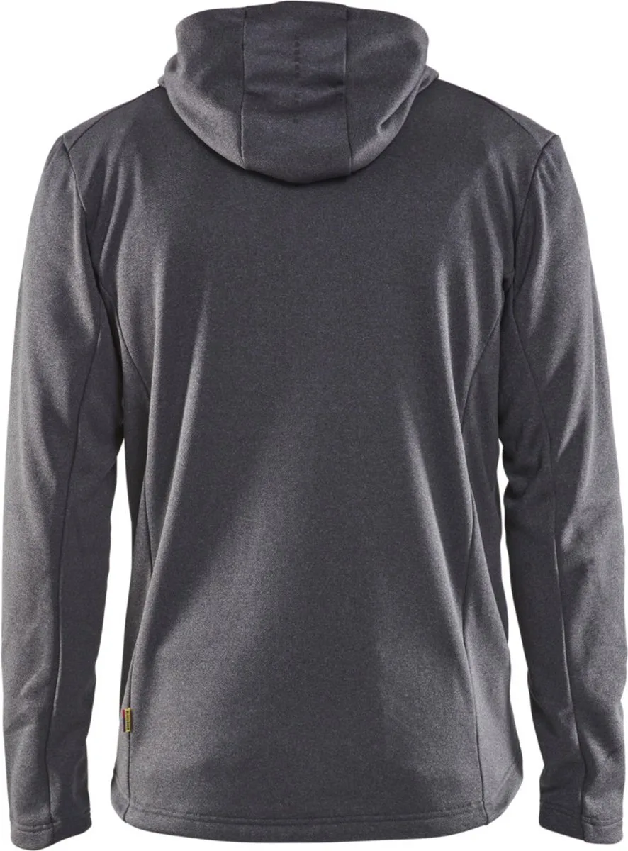 Blaklader 3540-2533 Hoodie met hele rits - Zwart Mêlee by Blåkläder, Zwart Mêlee, 4XL – product image