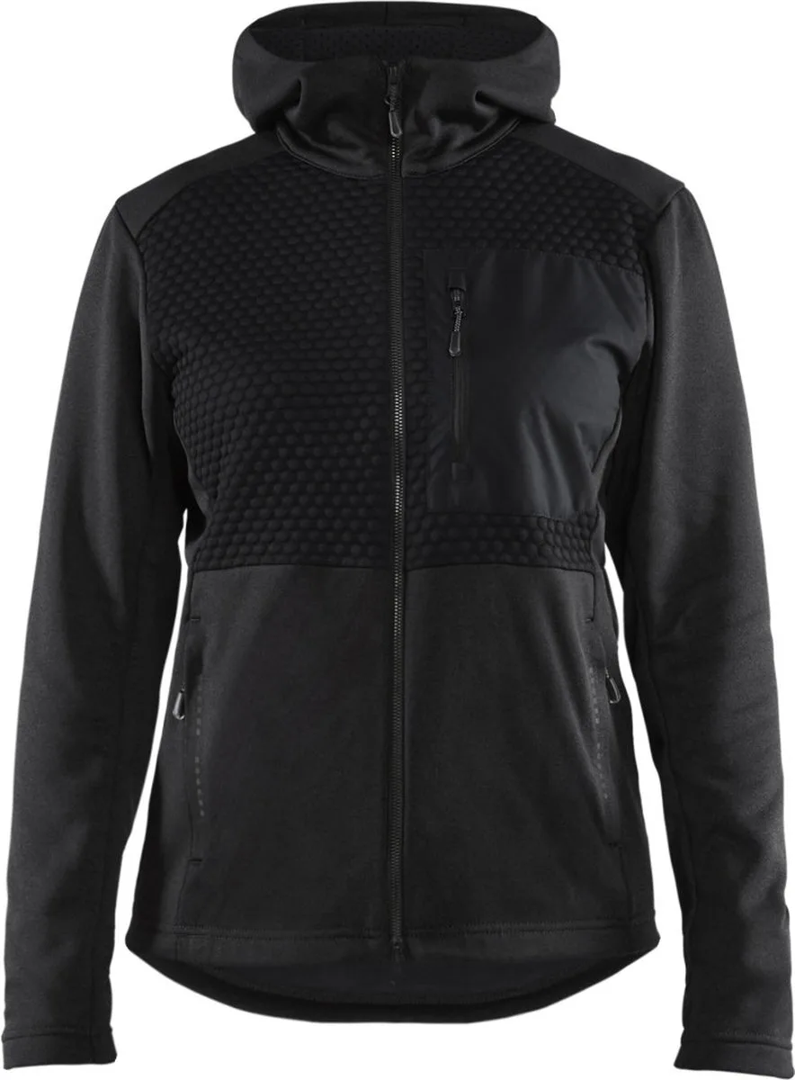 Blaklader 3542-2526 Dames Hoodie met hele rits - Zwart von Blåkläder, Schwarz, L – Produktbild