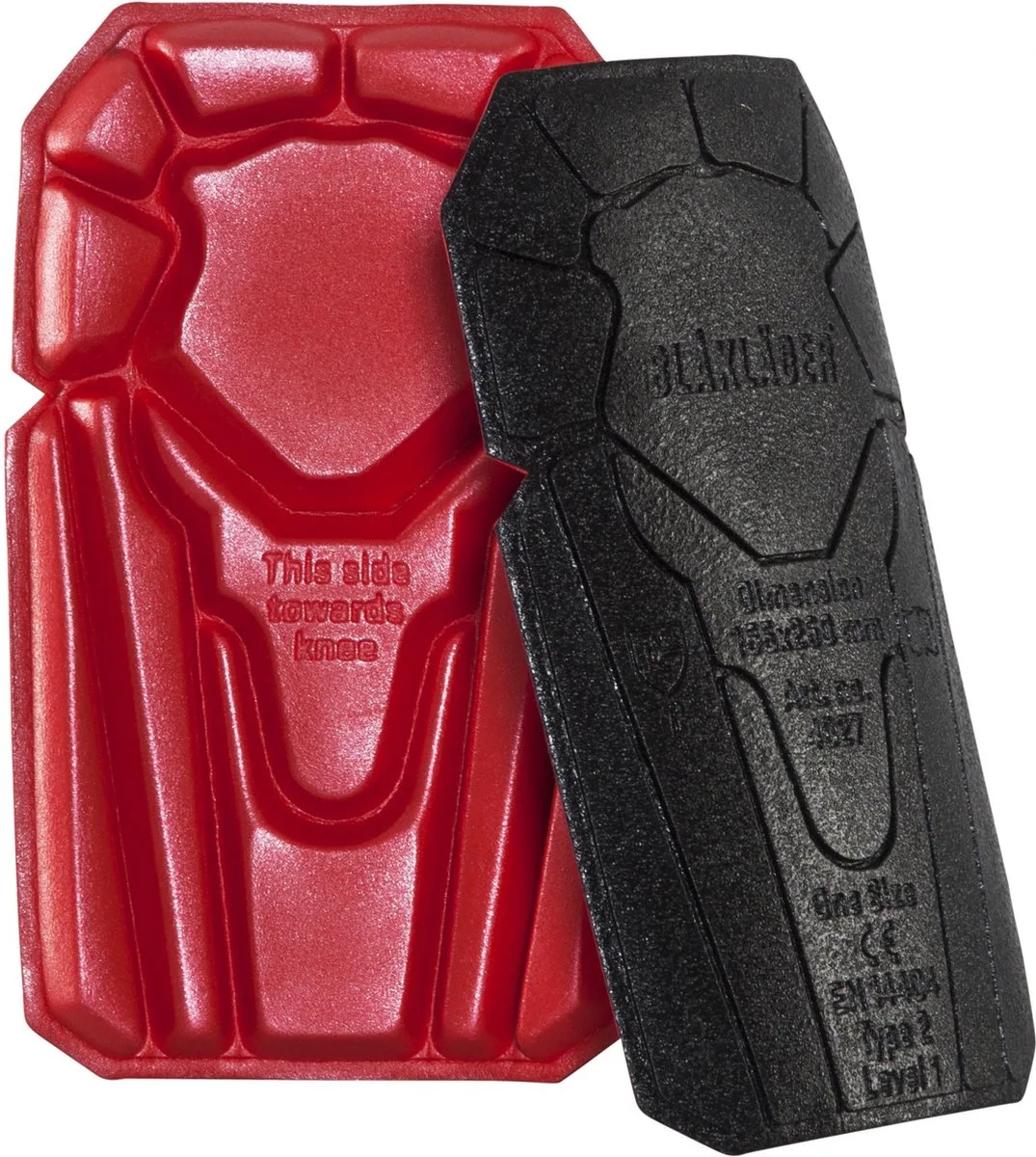 Blaklader 4027 Kniebeschermers von Blåkläder, Schwarz, Rot – Produktbild