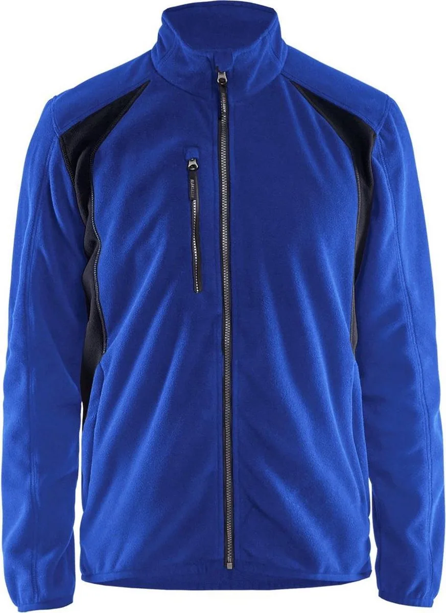Blaklader 4730 Werktrui Fleece van Blåkläder, Korenblauw, Zwart – productafbeelding