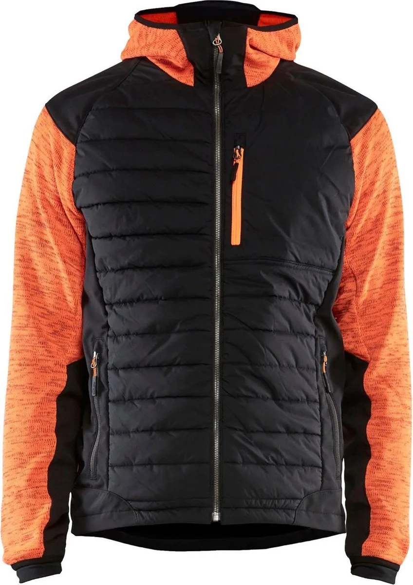 Blåkläder 5930 Hybride Jack High Vis Oranje/Zwart van Blåkläder, High Vis Oranje, Zwart, XL – productafbeelding