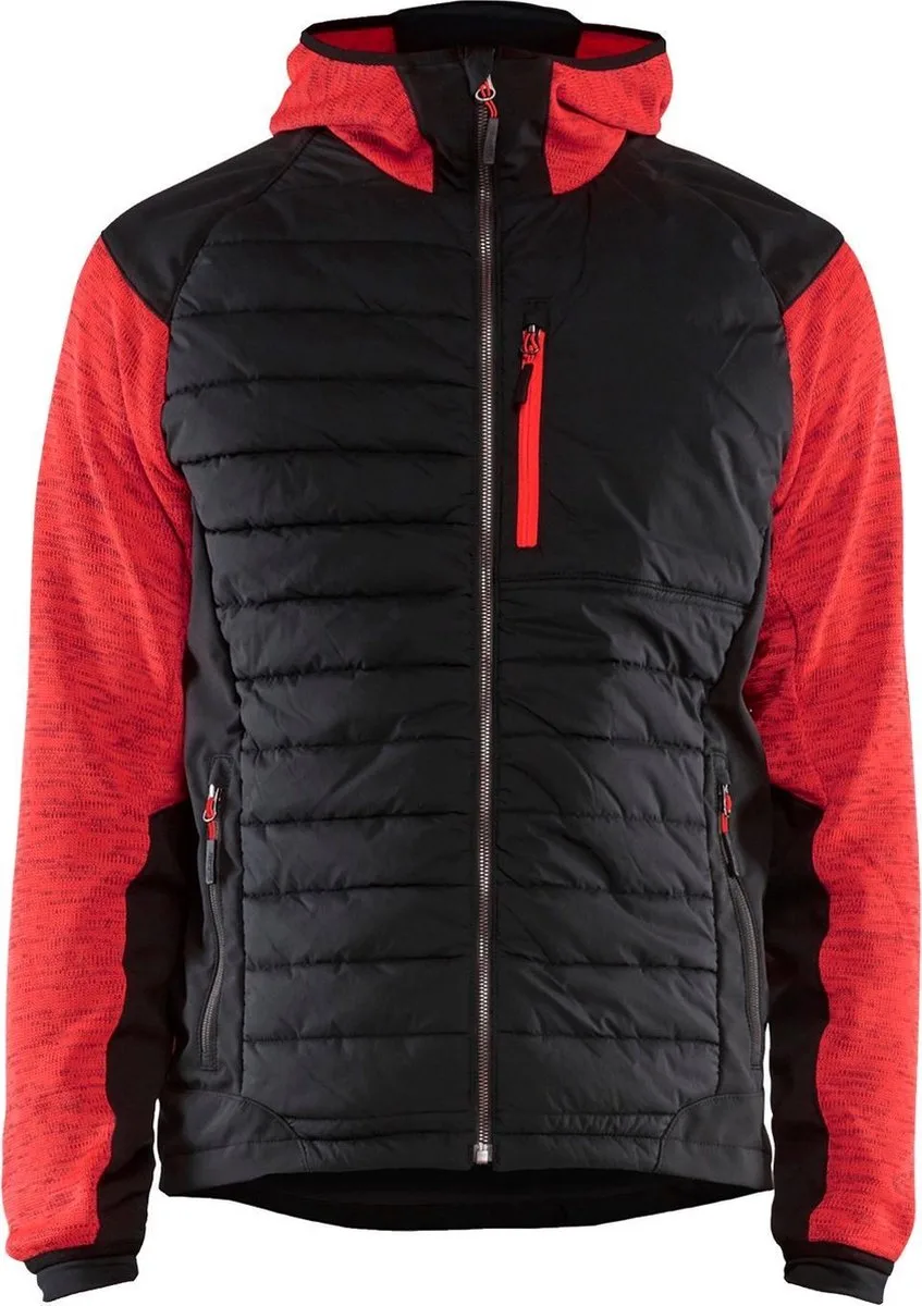 Blåkläder 5930 Hybride Jack Rood/Zwart de Blåkläder, Rouge, Noir, 4XL – image du produit