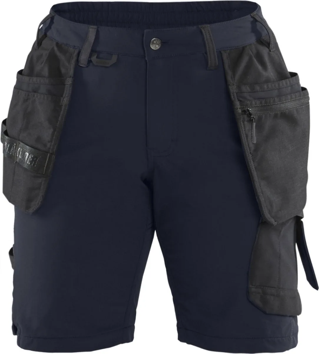 Blaklader 7183-1645 Dames short 4-weg Stretch - Donker marineblauw/Zwart fra Blåkläder, Donker marineblauw, Sort, C32 – produktbillede