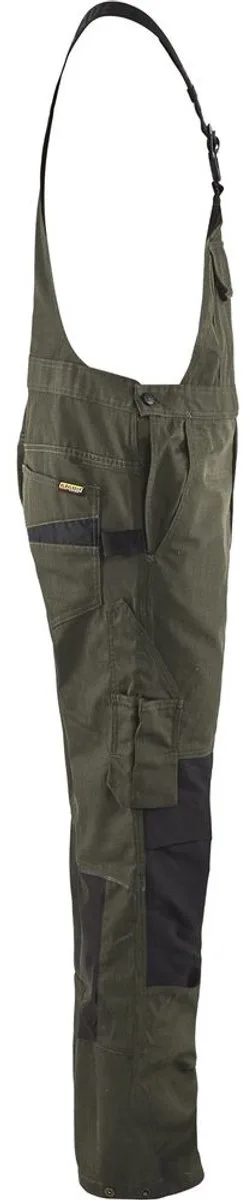 Bretelbroek met stretch 2695-1330 - Groen/Zwart de Blåkläder, Vert, Noir, C50 – image du produit
