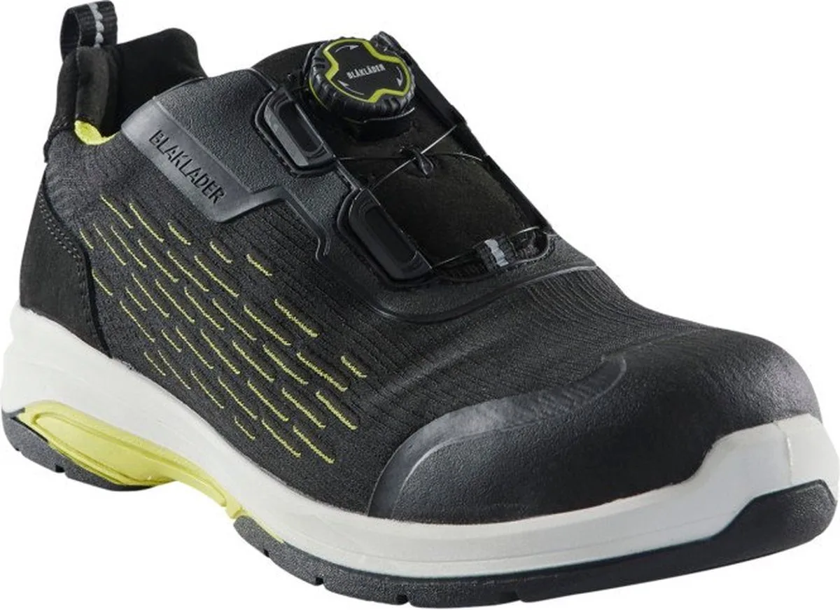 CRADLE Veiligheidsschoen 2442-0000 - Zwart/High Vis Geel von Blåkläder, Schwarz, High Vis Geel, 41 – Produktbild