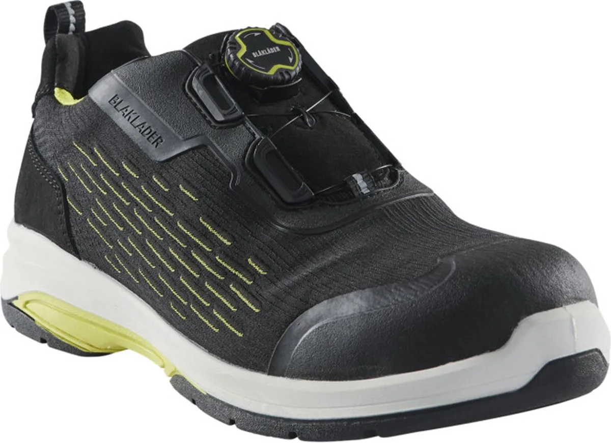 CRADLE Veiligheidsschoen 2442-0000 - Zwart/High Vis Geel de Blåkläder, Noir, High Vis Geel, 35 – image du produit