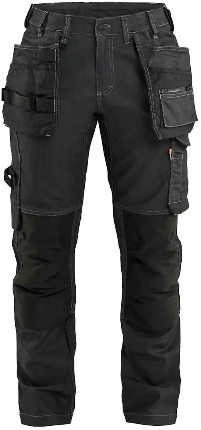 Dames Arbeit-schoenen Handwerker Denim Stretch 71321141 von Blåkläder, Schwarz – Produktbild