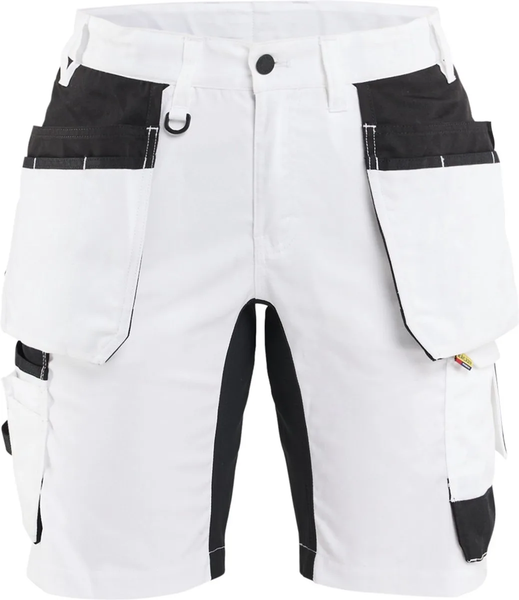 Dames Arbeitsshorts MALER SHORTS STRETCH 72331832 van Blåkläder, Wit, Zwart – productafbeelding