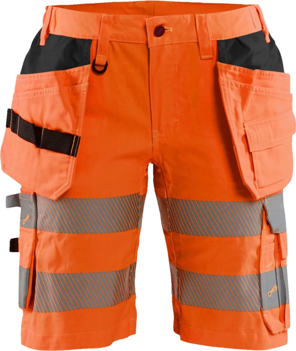 Dames High Vis short met stretch 7186-1811 - High Vis Oranje fra Blåkläder, High Vis Oranje, C34 – produktbillede