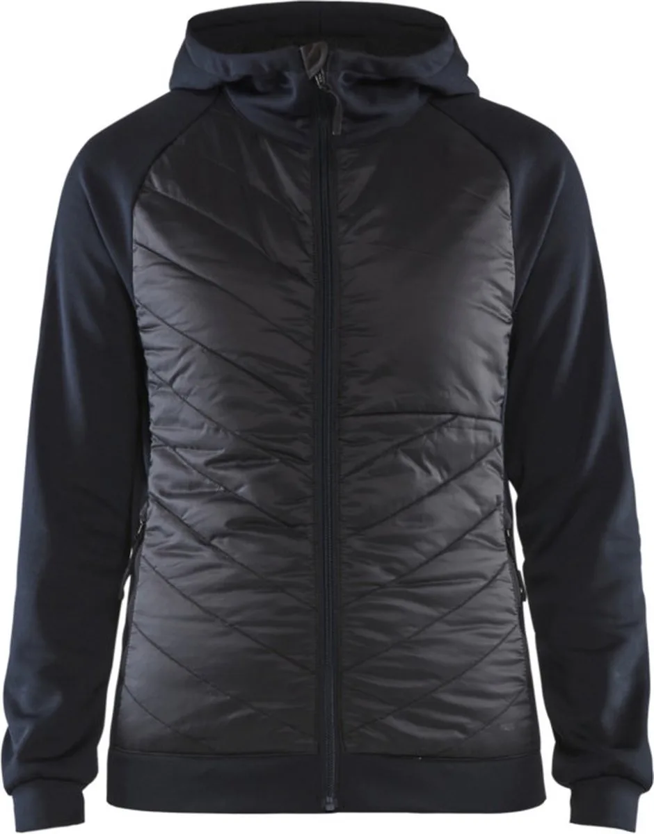 Dames hybride sweater 3464-2526 - Donker marineblauw/Zwart fra Blåkläder, Donker marineblauw, Sort, L – produktbillede