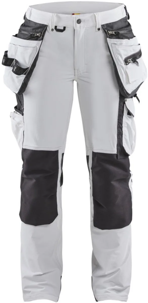Dames schildersbroek 4-weg stretch 7179-1645 - Wit/Donkergrijs by Blåkläder, White, Dark grey, C40 – product image
