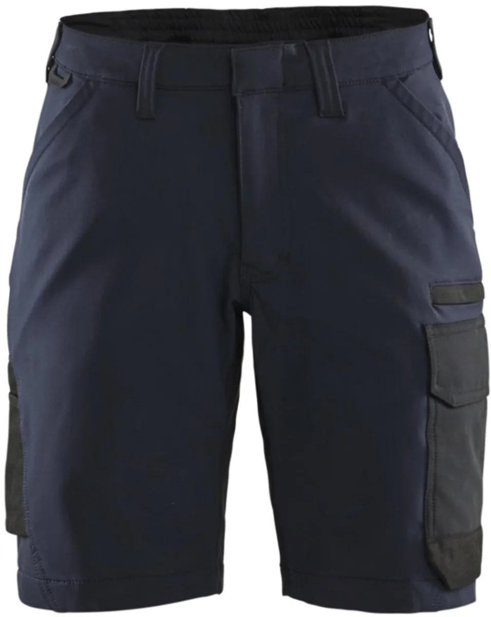 Dames service short 4-weg stretch 7123-1645 - Donker marineblauw/Zwart von Blåkläder, Donker marineblauw, Schwarz, C40 – Produktbild