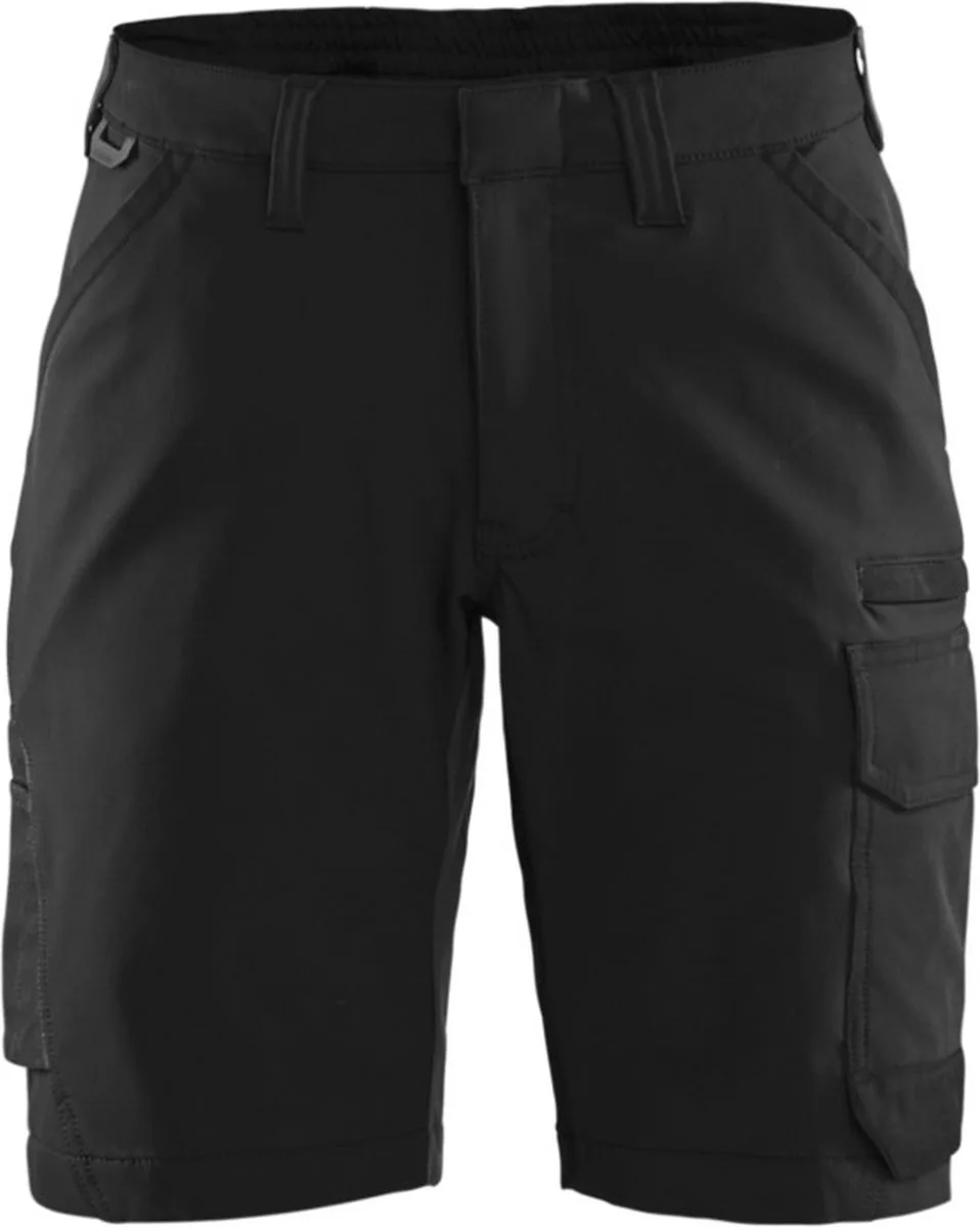 Dames service short 4-weg stretch 7123-1645 - Zwart/Donkergrijs de Blåkläder, Noir, Gris foncé, C38 – image du produit