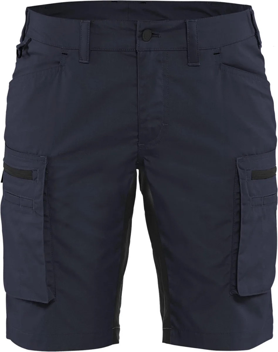 Dames Service Short met stretch 7149-1845 - Donker marineblauw/Zwart by Blåkläder, Donker marineblauw, Black, C36 – product image