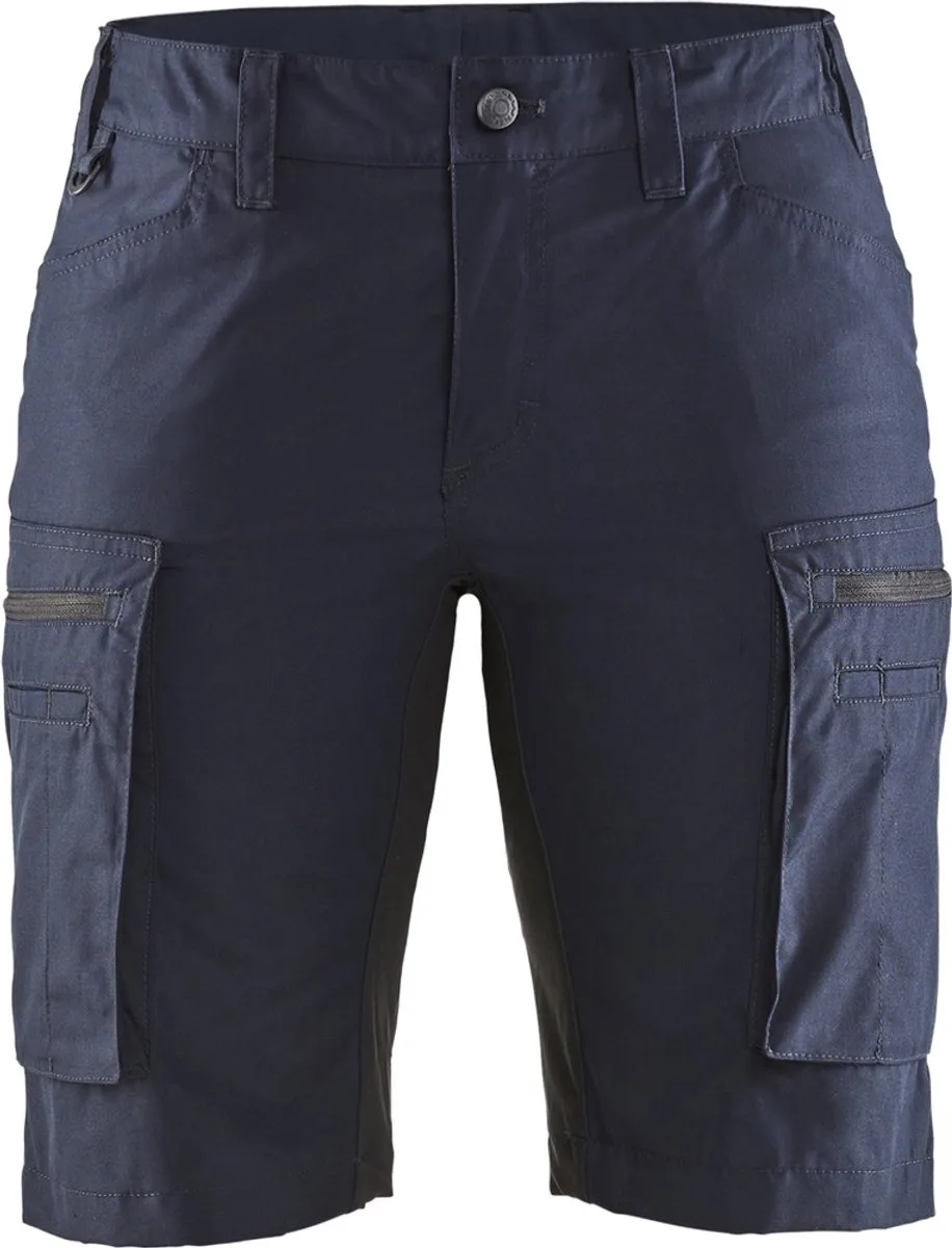 Dames Service Short met stretch 7149-1845 - Donker marineblauw/Zwart von Blåkläder, Donker marineblauw, Schwarz, C30 – Produktbild