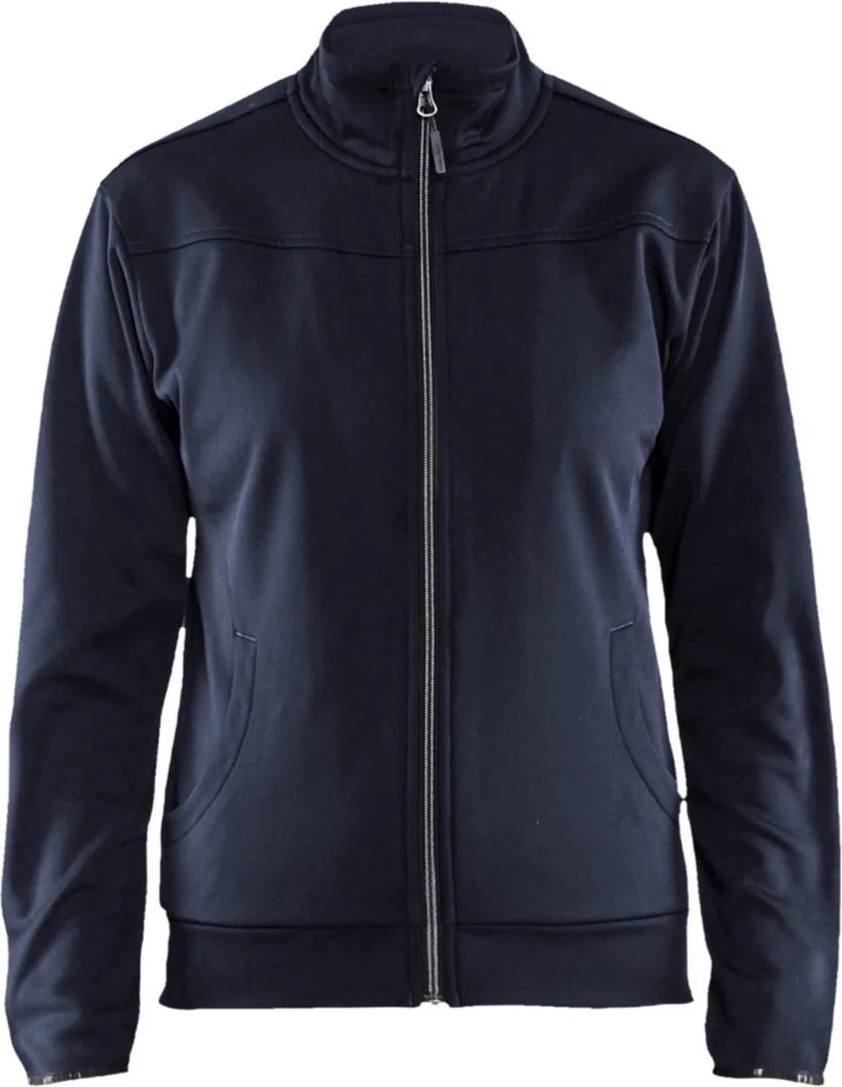Dames service sweatshirt met rits 3394-2526 - Donker marineblauw/Zwart de Blåkläder, Donker marineblauw, Noir, XL – image du produit