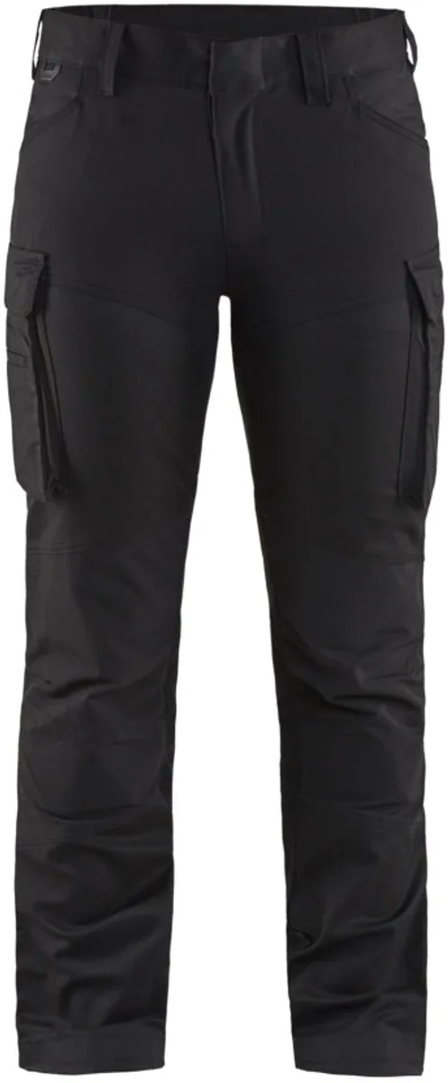 Dames service werkbroek stretch 7147-1830 - Zwart von Blåkläder, Schwarz, C44 – Produktbild