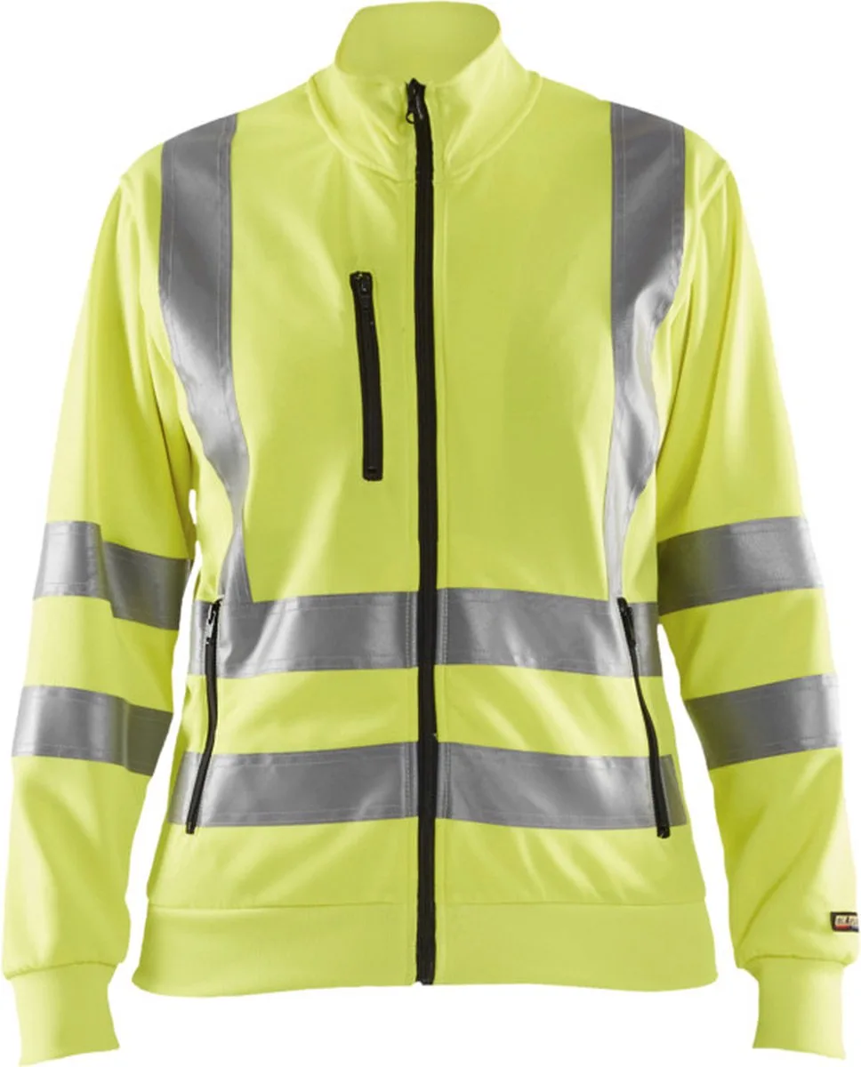 Dames Sweatshirt High Vis 3308-1974 - High Vis Geel fra Blåkläder, High Vis Geel, L – produktbillede