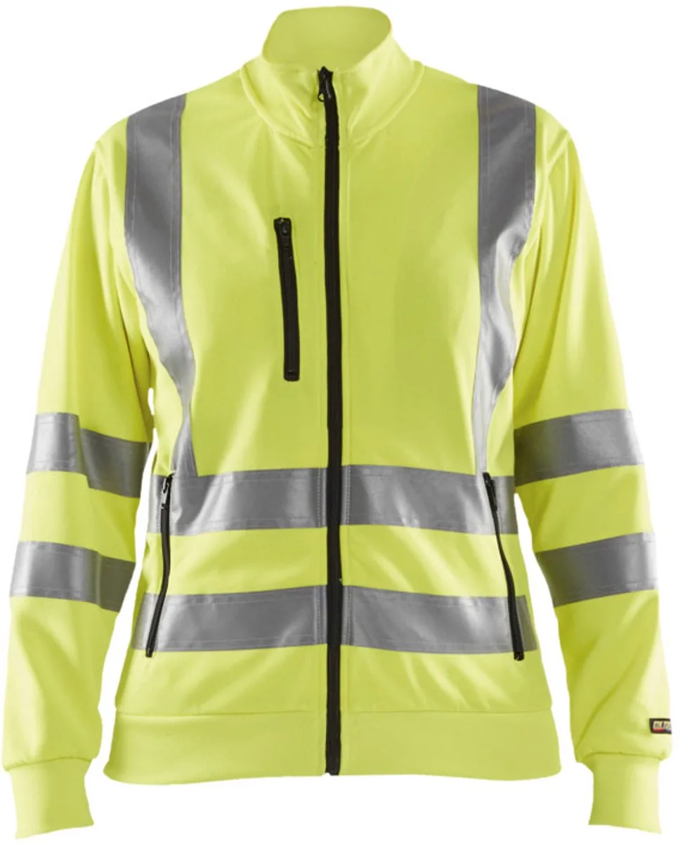 Dames Sweatshirt High Vis 3308-1974 - High Vis Geel fra Blåkläder, High Vis Geel, XL – produktbillede