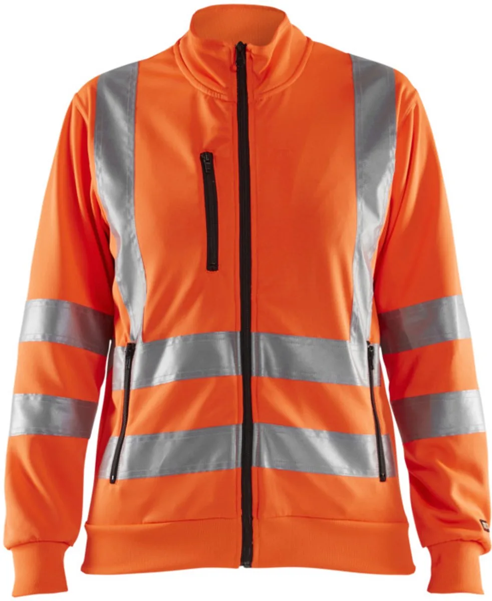 Dames Sweatshirt High Vis 3308-1974 - High Vis Oranje von Blåkläder, High Vis Oranje, XXL – Produktbild