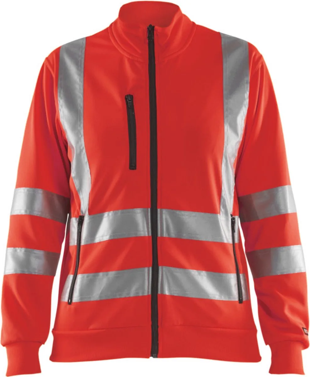 Dames Sweatshirt High Vis 3308-1974 - High Vis Rood de Blåkläder, High Vis Rood, XL – image du produit