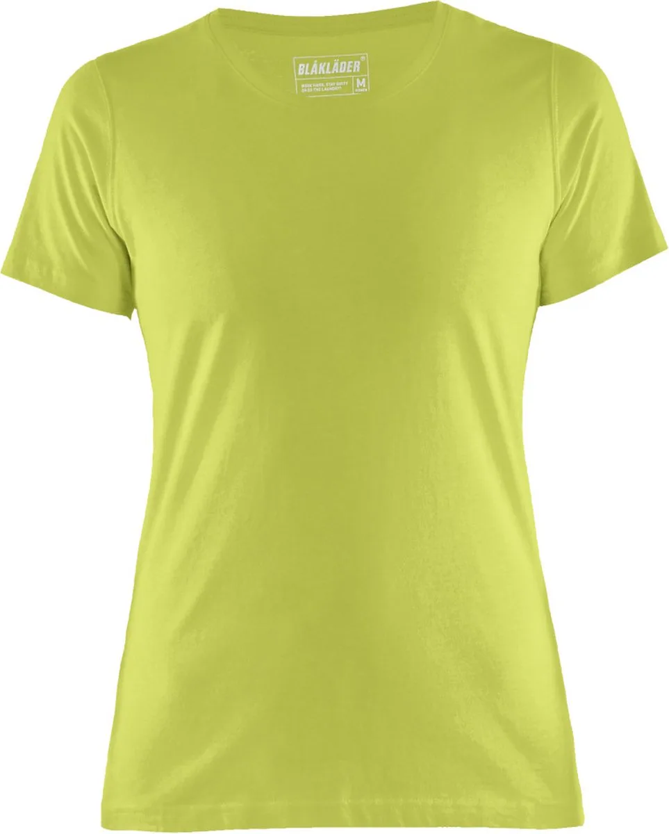 Dames T-shirt 3334-1042 - High Vis Geel von Blåkläder, High Vis Geel, XL – Produktbild