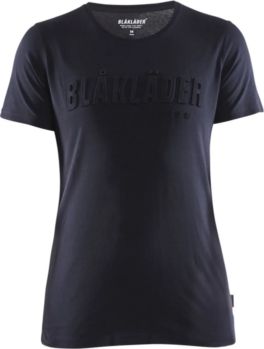 Dames T-shirt 3D 3431-1042 - Donker marineblauw fra Blåkläder, Donker marineblauw, L – produktbillede