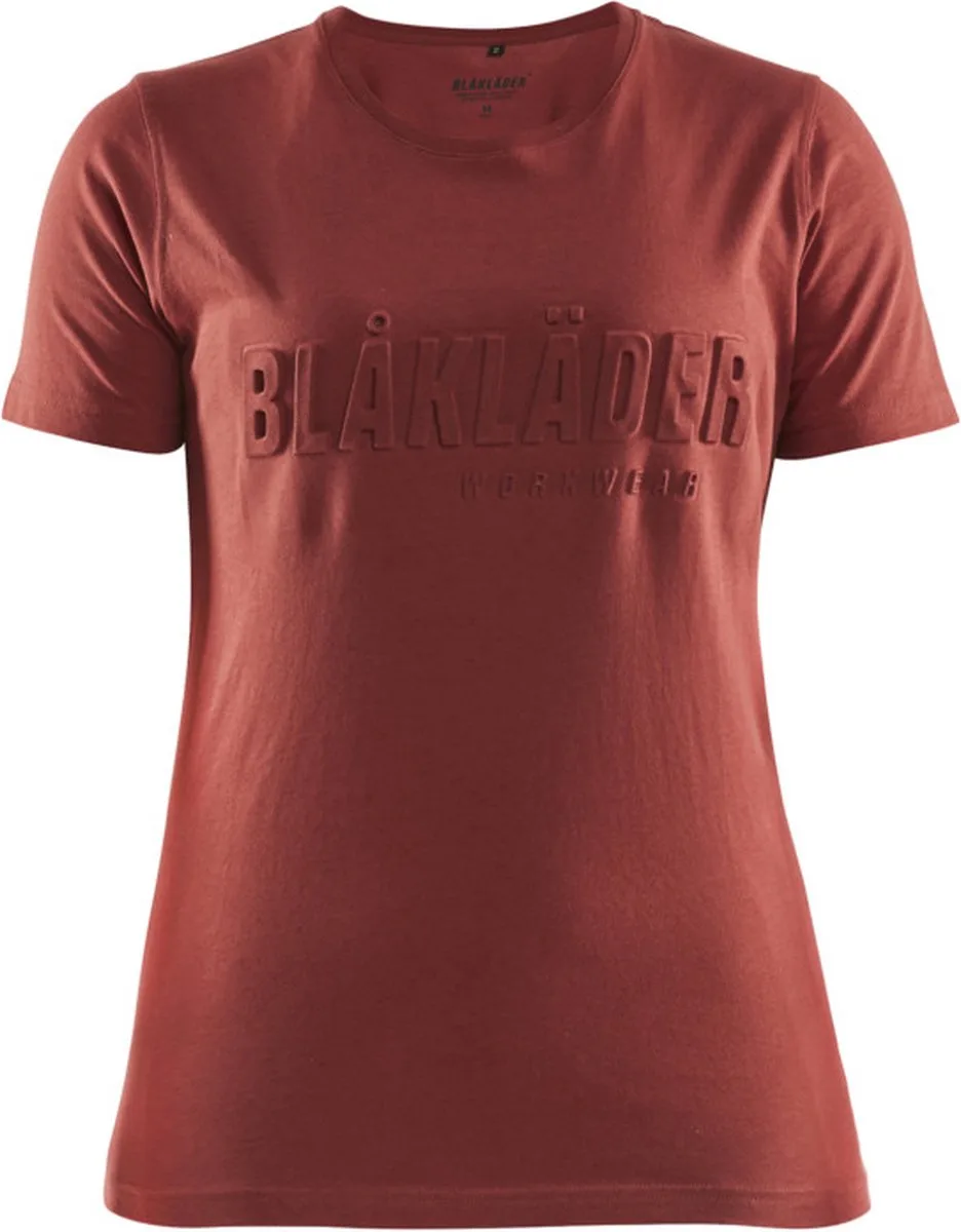 Dames T-shirt 3D 3431-1042 - Gebrand rood de Blåkläder, Gebrand rood, 3XL – image du produit