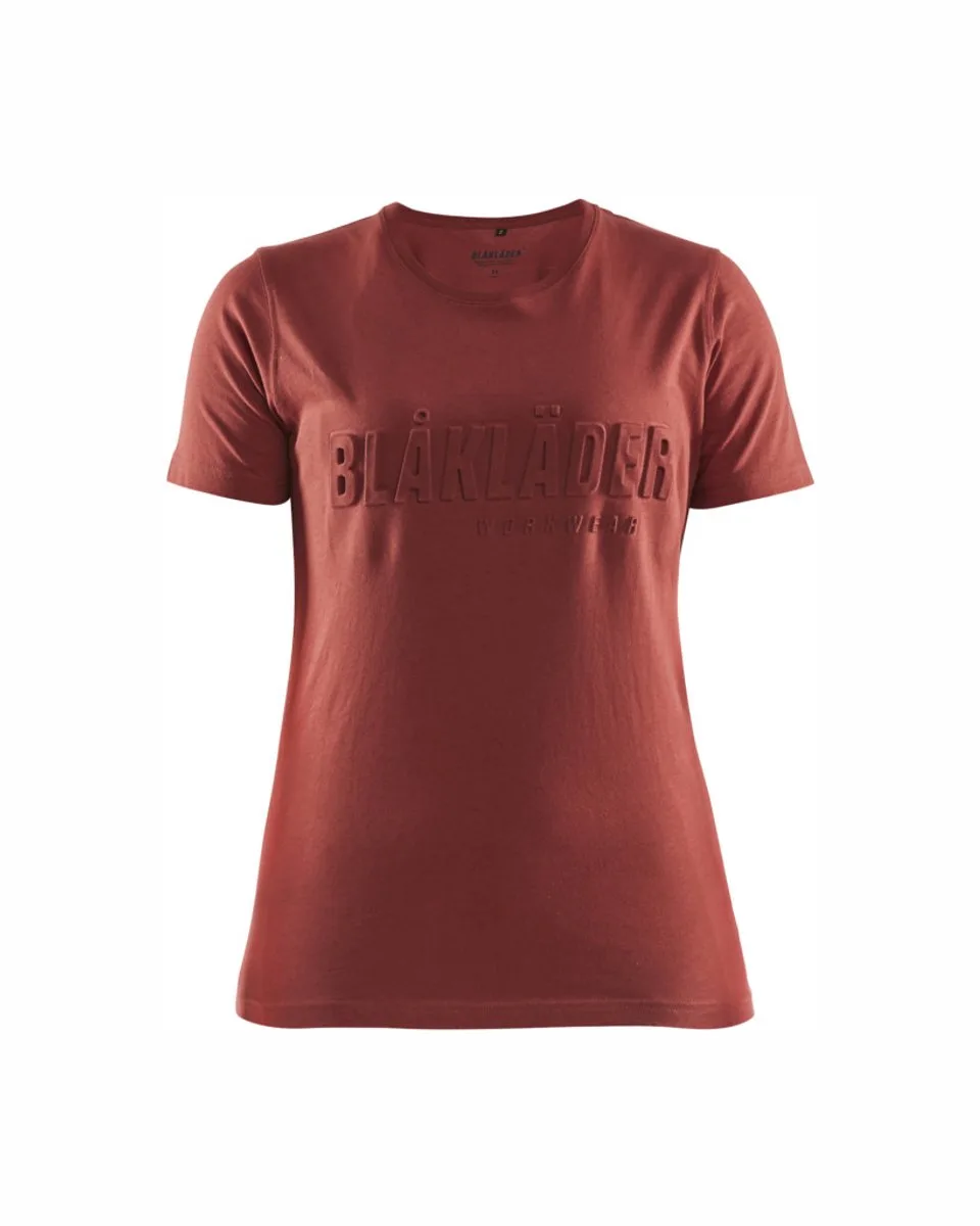Dames T-shirt 3D 3431-1042 - Gebrand rood de Blåkläder, Gebrand rood, XS – image du produit
