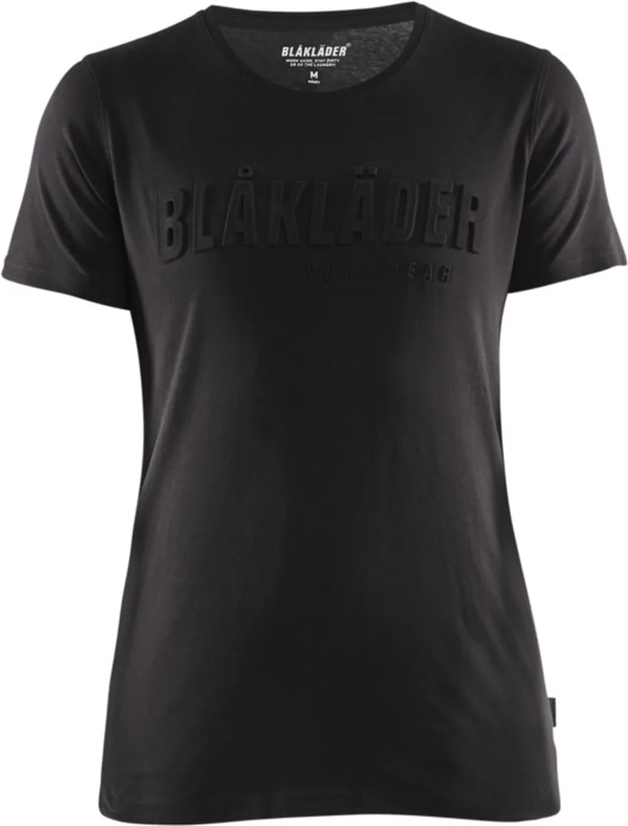 Dames T-shirt 3D 3431-1042 - Zwart by Blåkläder, Black, L – product image