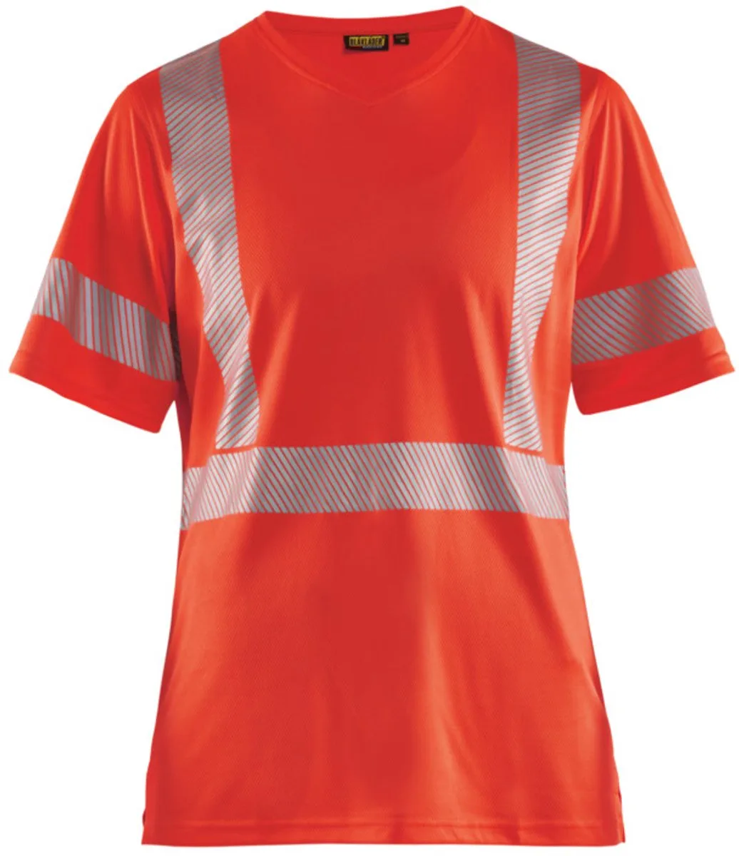 Dames T-shirt High Vis 3336-1013 - High Vis Rood de Blåkläder, High Vis Rood, XL – image du produit