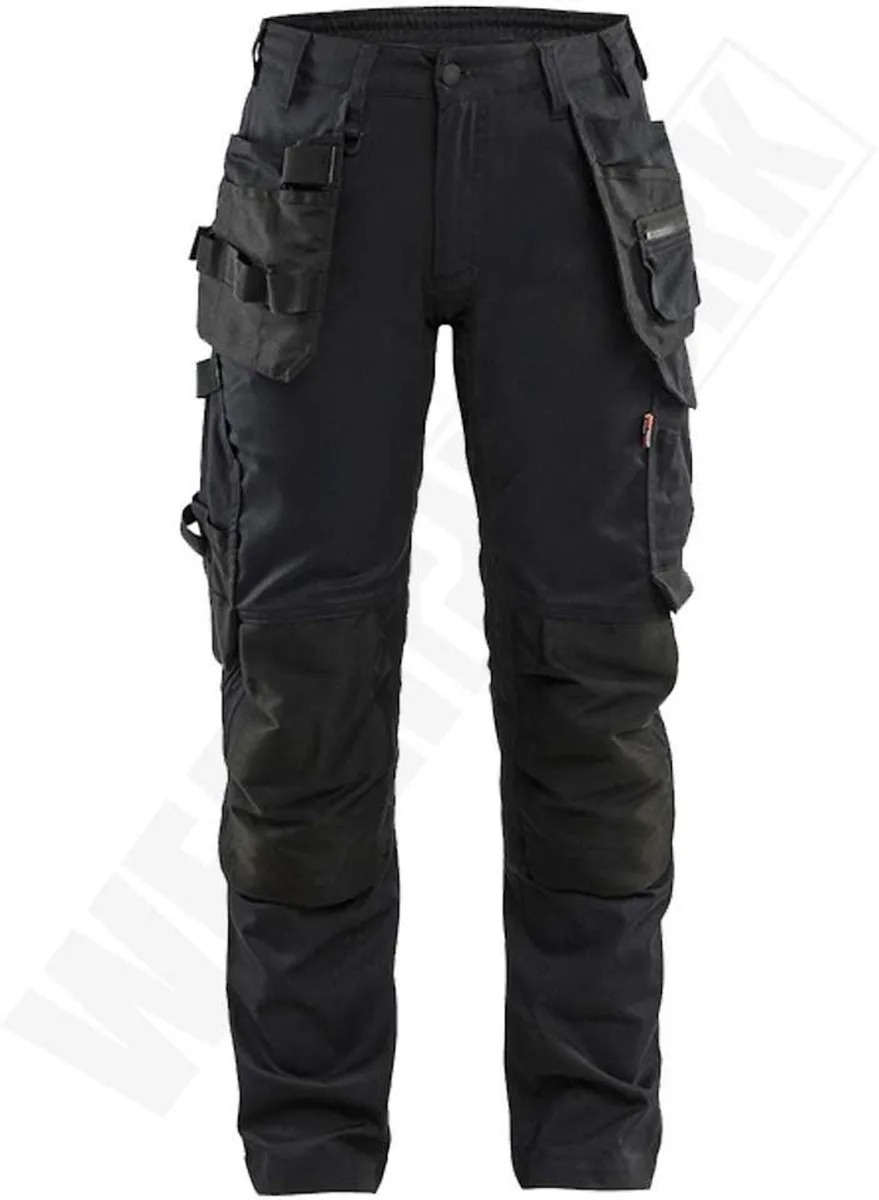 dames werkbroek stretch 7132-1832 van Blåkläder, Zwart – productafbeelding