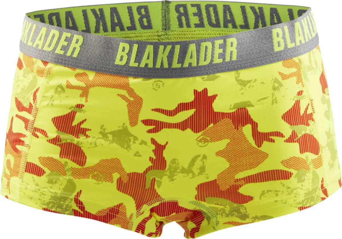 Damesslip 2-pack 7205-1079 - High Vis Geel/Grijs van Blåkläder, High Vis Geel, Grijs, S – productafbeelding