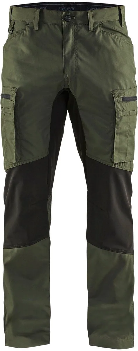 Garden werkbroek 1454-1835 - Army Groen/Zwart by Blåkläder, Army Groen, Black, C50 – product image