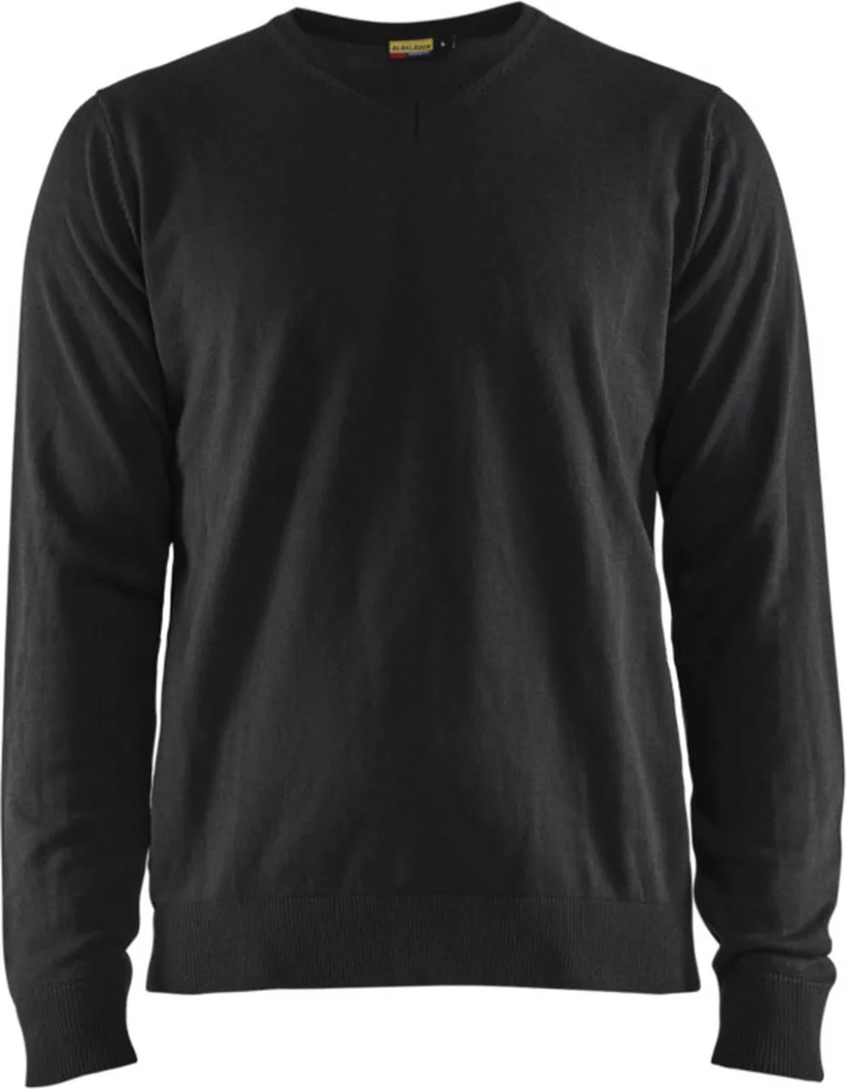Gebreide pullover 3590-1073 - Zwart van Blåkläder, Zwart, 4XL – productafbeelding