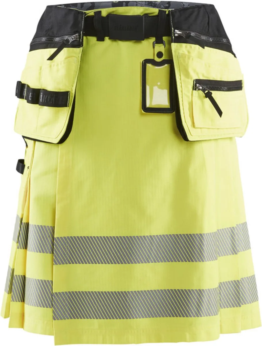 High Vis kilt 1921-1831 - High Vis Geel/Zwart von Blåkläder, High Vis Geel, Schwarz, C50 – Produktbild