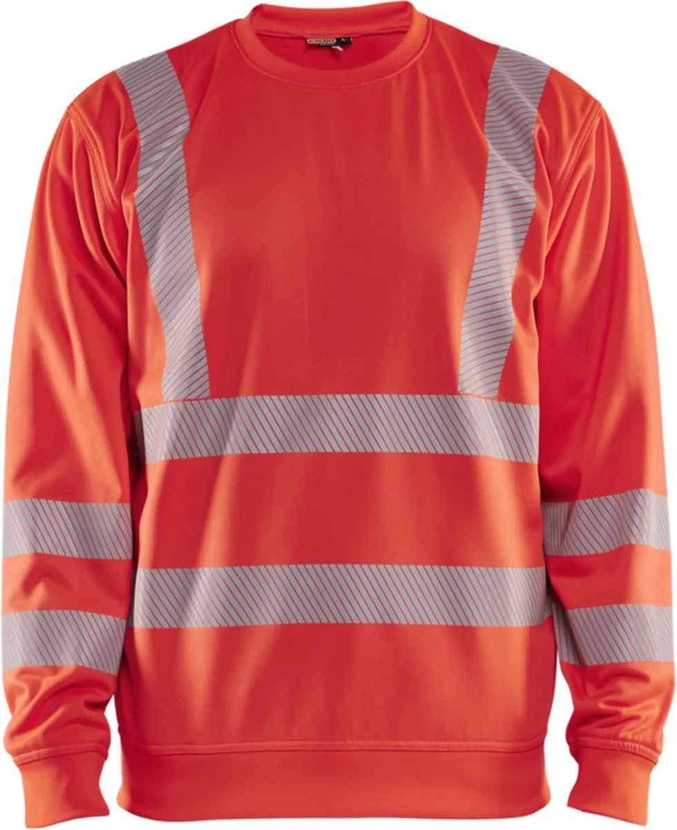 High vis Sweatshirt 3562-2538 - High Vis Rood de Blåkläder, High Vis Rood, XL – image du produit