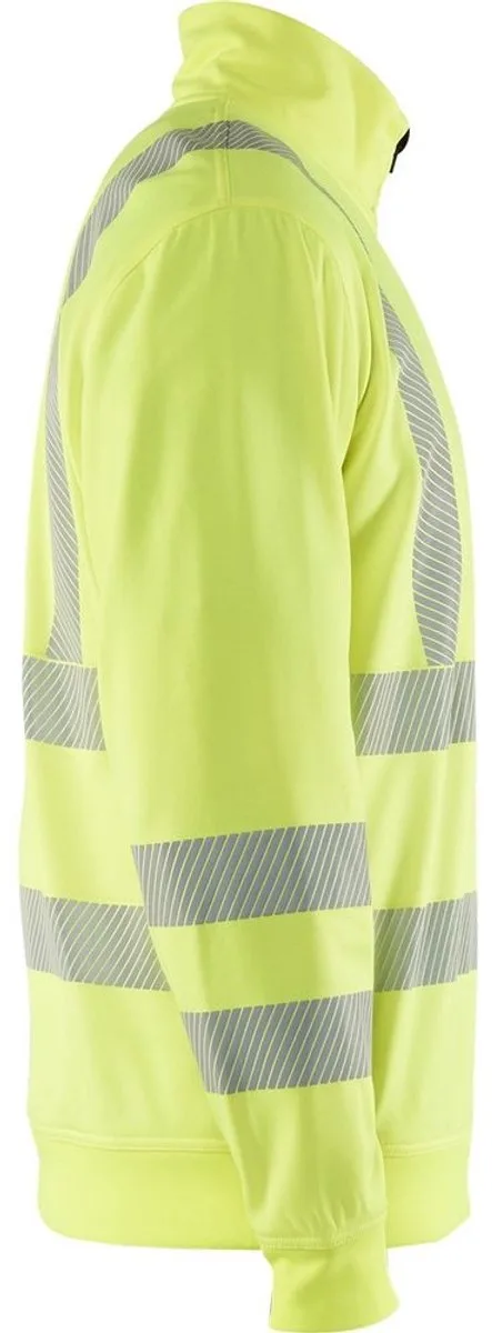 High Vis Sweatshirt halve rits 3564-2538 - High Vis Geel fra Blåkläder, High Vis Geel, M – produktbillede